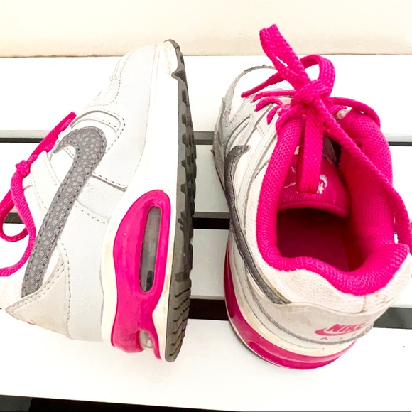 NIKE AIR MAX Command pink white sneakers tennis shoes EUC AWESOME size 7C - Picture 7 of 10